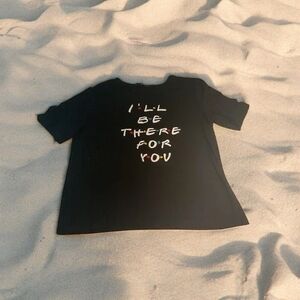 SHEIN Black Tee with Inspirational Text